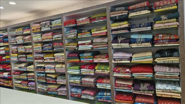 Ladies suits racks at ShriRam Sarees Sector 18